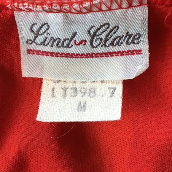 70’s Red Polka Dot Lind Clare Ruffle Tie Blouse - Picture 8 of 9